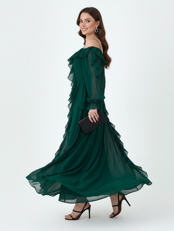 Нарядное длинное платье для нового года