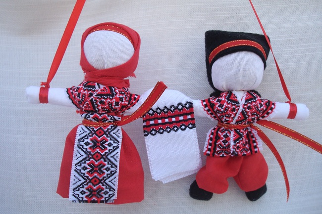 Handmade.Оберег-подарок "Неразлучники" Кукла-мотанка.