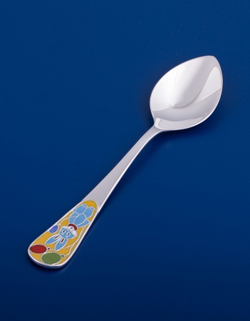 Детская серебряная ложка №31 "Зайка"