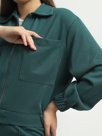 Örme fermuarlı eşofman