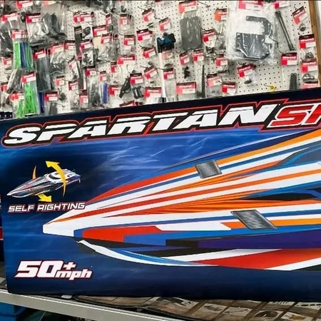 Bateau Spartan SR VXL 6S TQi TSM RTR, Orange - Traxxas