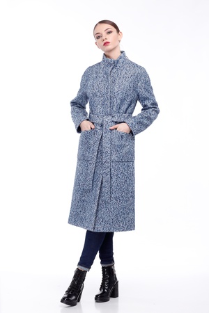 Пальто Ирис, твид Италия