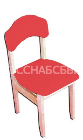 Стул детский "Эко" цветной, массив, бук