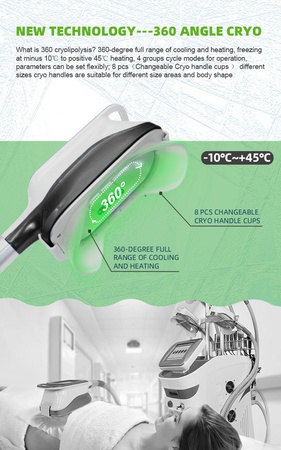 360 Cryolipolysis Cryo Cellulite Reduction Criolipolisis Machine Slimming Machine / 360 Fat Freeze Machine for Fat Removal