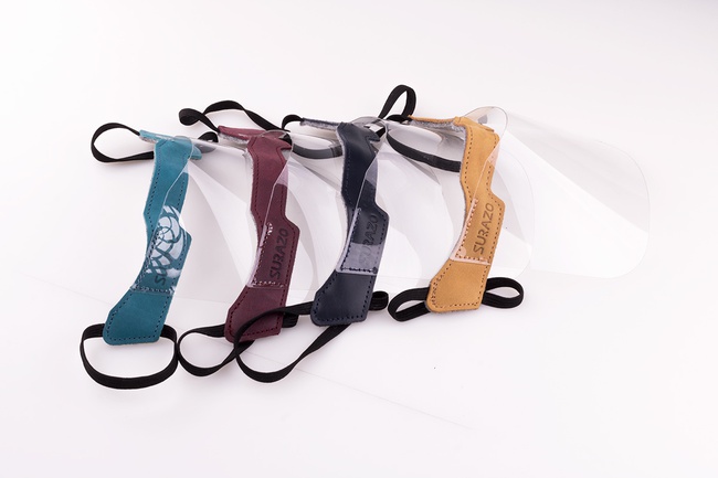 Surazo® Leather Protective face masks Mini Shield . VIP Leather Mini Shields