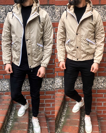 iga модный мужской плащ с капюшоном сезонные пальто