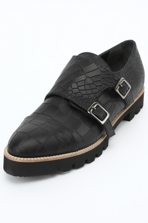 Black crocodile boots n152