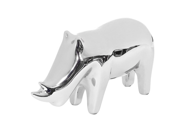 СТАТУЭТКА "НОСОРОГ" СЕРЕБРЯНАЯ