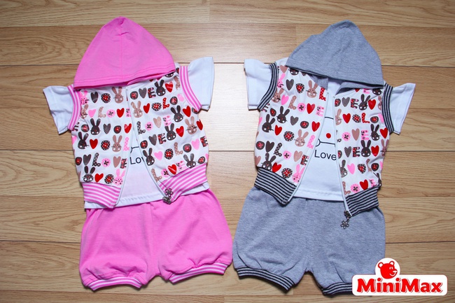 Артикул- Mx-224 тройка для девочек,размер 1-4 года
