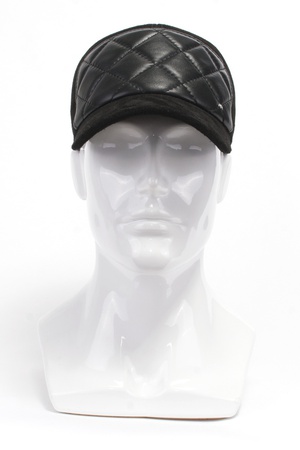 Бейсболка из замши и кожи 200311