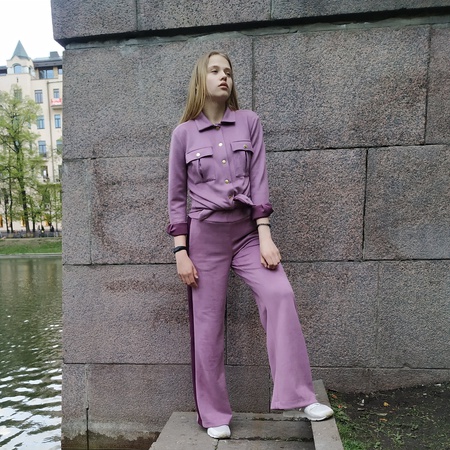 Костюм в стиле спорт шик, для отдыха