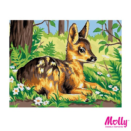 Картина по номерам Оленёнок