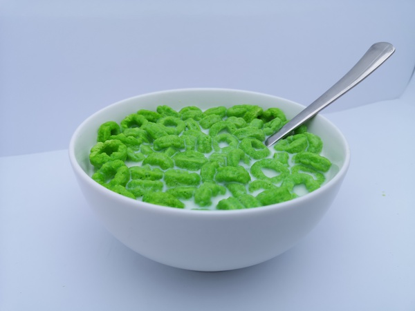 حلقات الذرة ، فطور شهي