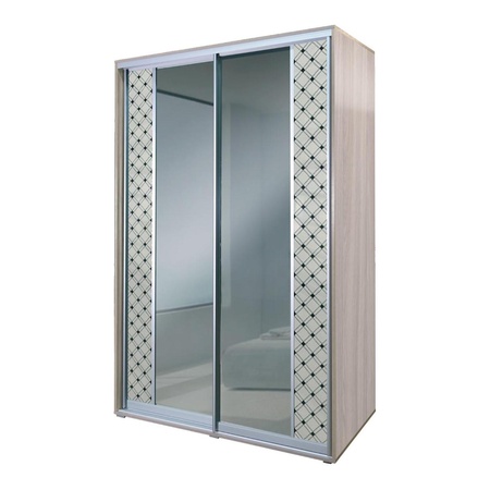 Шкаф-купе АЛЕФ зеркало с декором