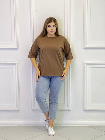 Футболка 013 табачно- коричневый