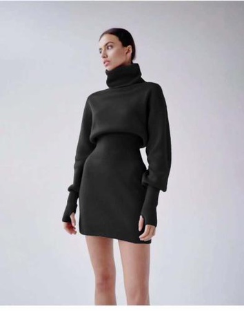 Вязанные костюмы и платья