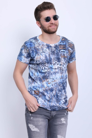 ФУТБОЛКА 2087 МОДЕЛЬ С ПРИНТОМ