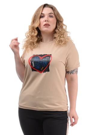 Женский трикотажный костюм футболка/бриджи