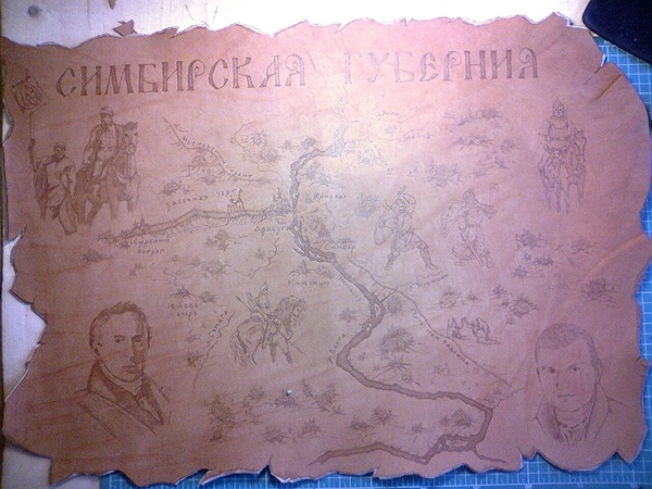 Картина - Карта Симбирской Земли