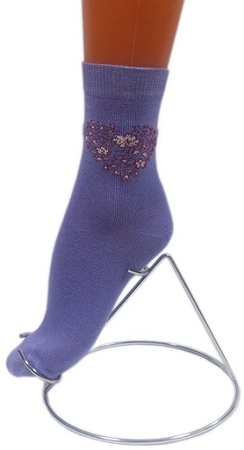 Носки женские (арт. Н003) «Цветы-сердце»