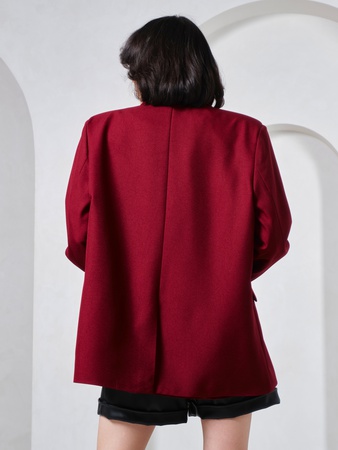 Пиджак oversize классический удлиненный