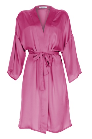 İpek Kimono - Fuşya