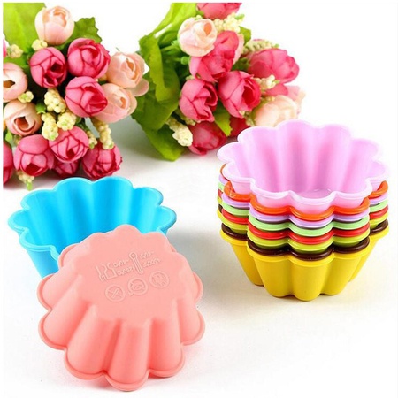 Набор силиконовых форм для кексов из 6 шт. "Волна", диаметр 7,5 см