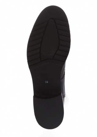 Черные лаковые сапоги s160