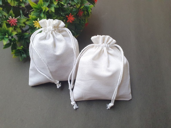 Белый хлопковый мешочек на шнурке, мешочек из ювелирного хлопка, мешочек с индивидуальным логотипом, мешок с индивидуальным логотипом, подарочные мешочки, косметичка