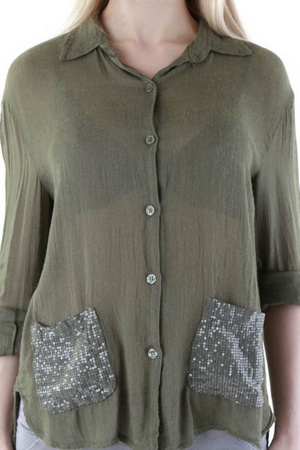 Платья, блузки с пайетками из Италии