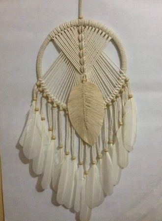 Dream Catcher Macrame Leaf