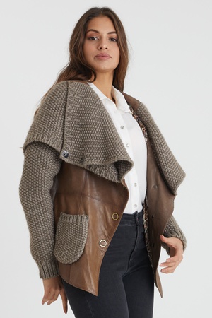 Leather jacket for women - Relaxed Fit