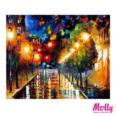 Картина по номерам Афремов. Ночной бульвар