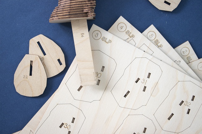 Деревянный конструктор Бегемот