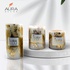 Подарочный набор из 3 свечей AuraDecor Gold Dust Pillar (размер 3 * 3 дюйма, 3 * 4 дюйма, 3 * 6 дюймов)