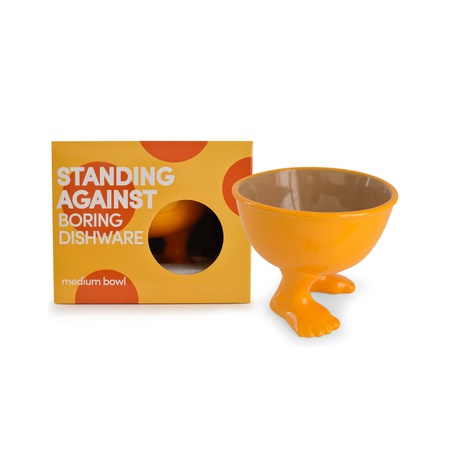 وعاء (طبق) برتقالي متوسط