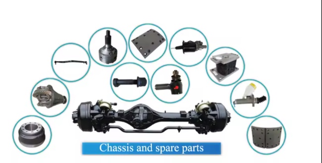 Заводские детали прицепа, ось, рулевая ось