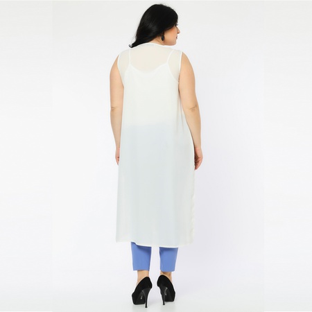 Büyük Beden Nakışlı Yelek