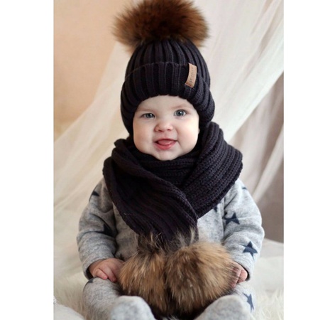 Çocuk seti: şapka + atkı