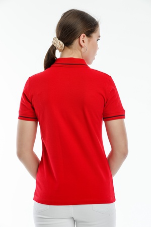 Красный женский Lakos с вышивкой Pegasus