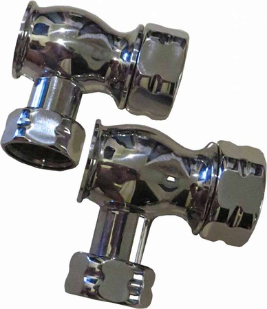 Угловой подсоединитель Ретро полировка