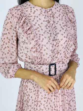 Платье шифон с жемчугом