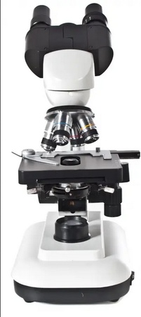 Binoküler biyolojik mikroskop, objektifler 4x, 10x, 40x, 100x