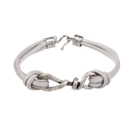 W-K-RP-106 Deri bileklik, kolye,küpe kombin