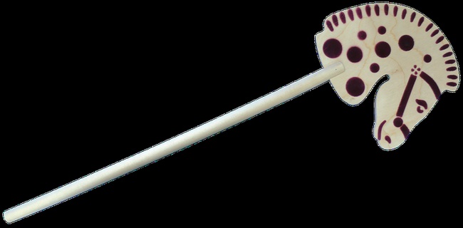 ЛОШАДКА НА ПАЛОЧКЕ