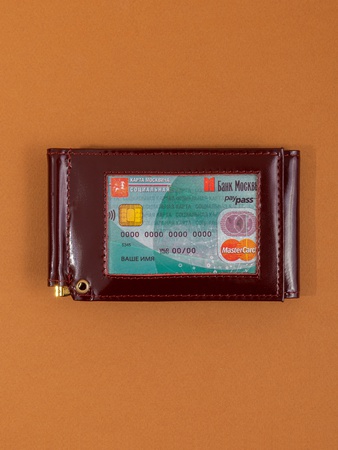 Зажим для денег + обложка для удостоверения ЗМШ-6