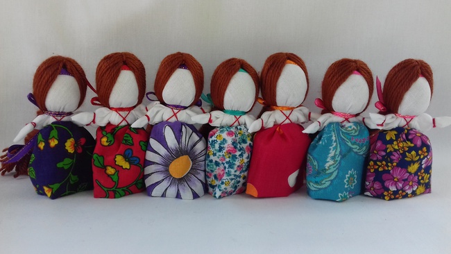 Handmade. Женский оберег "На счастье" Кукла-мотанка. Подарок.