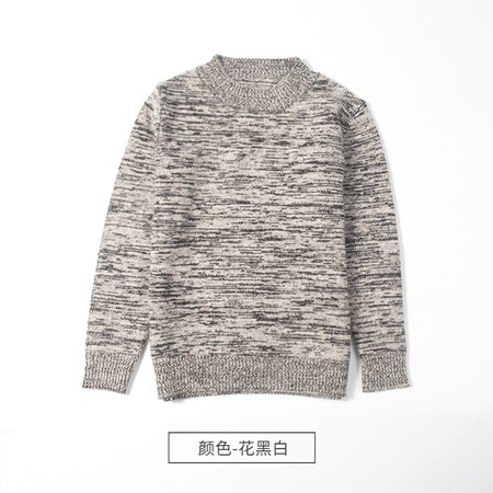 Sonbahar ve kış yeni çocuk kazakları erkek ve kız yuvarlak yakalı kazak renkli kazak gençlerin örme yün alt gömlek