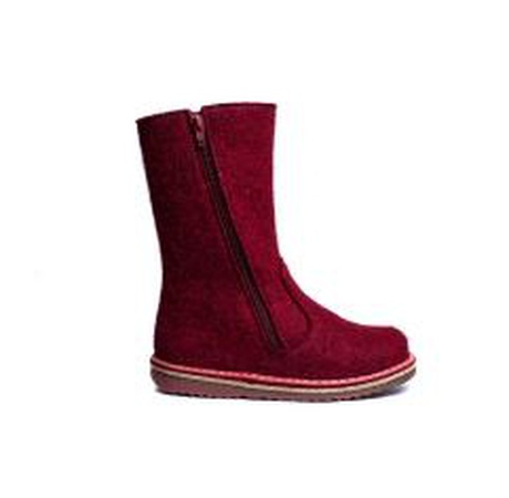 43232* Унтоваленки школа цв.войлок бордо шерсть тэ