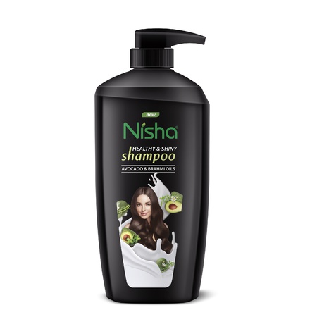 Nisha Avocado and Brahmi Oil Shampoo for Women & Men 650 ml for Silky, Shiny and Healthy Hair, Cleanse Oily Scalp, All Hair Types